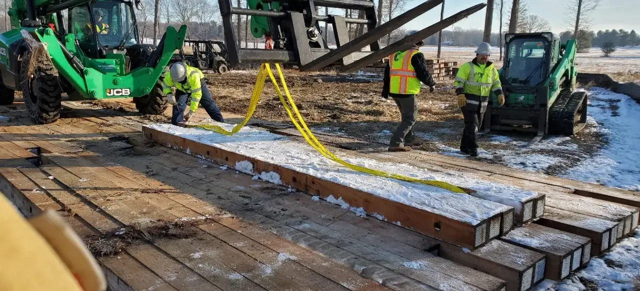 Eucalyptus Pipeline Mat One Year Concrete Plant Test